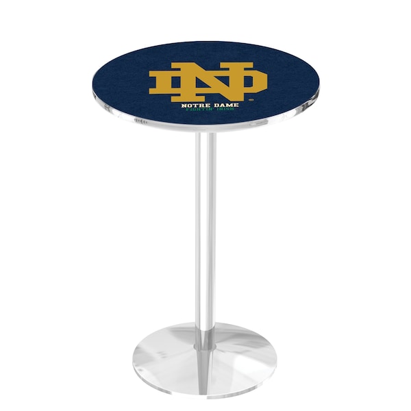 42" Chrome Notre Dame (ND) Pub Table